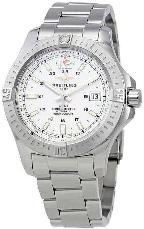 breitling colt ocean size|Breitling colt 41 silver dial.